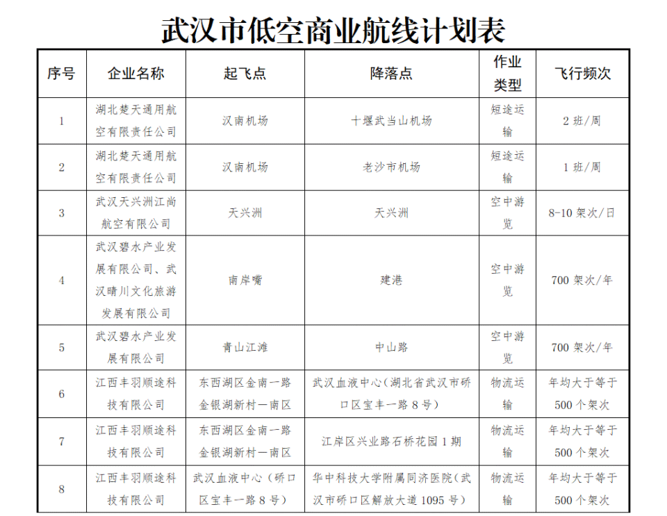 武汉市开通18条低空试点航线，迈入立体交通新时代